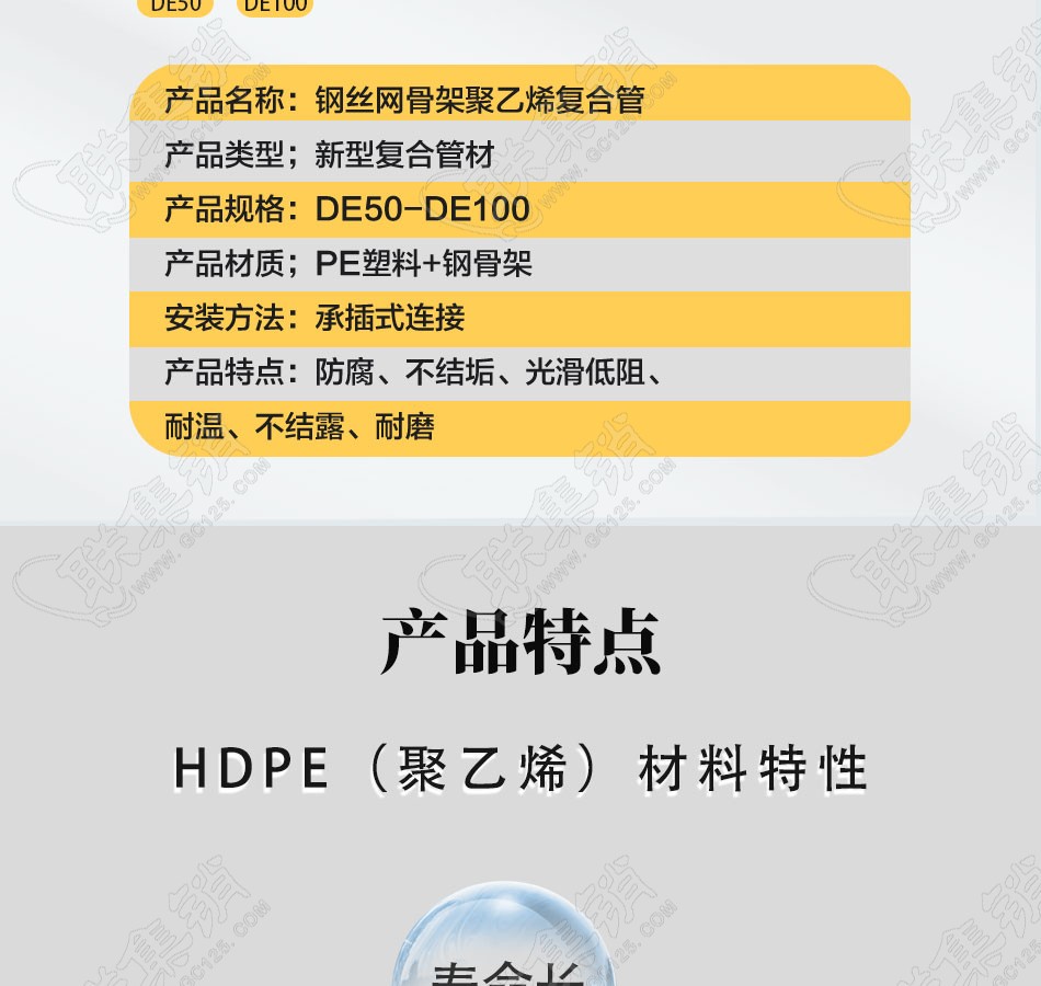 钢丝网骨架塑料复合(给水)管