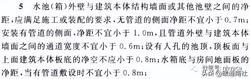 建筑物各专业管道安全距离规范要求